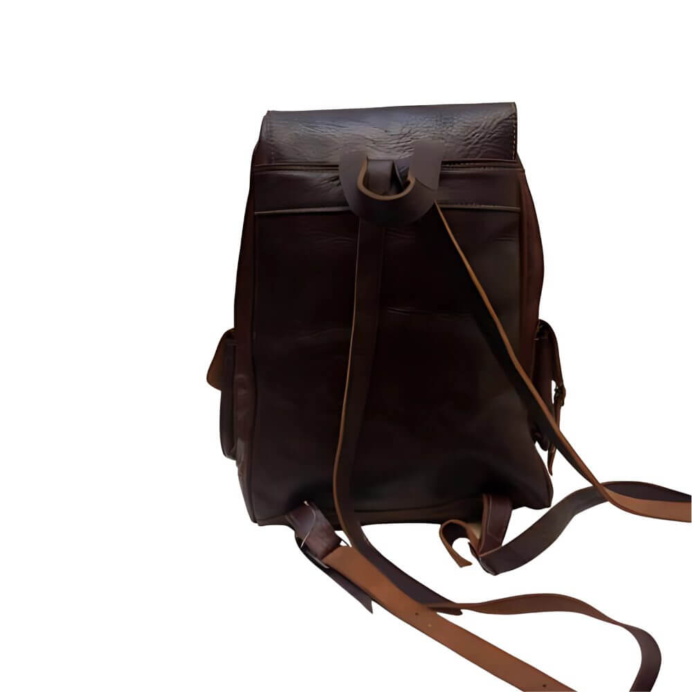 Atlas Leather & Kilim Backpack – Handcrafted Moroccan Travel Bag image 12