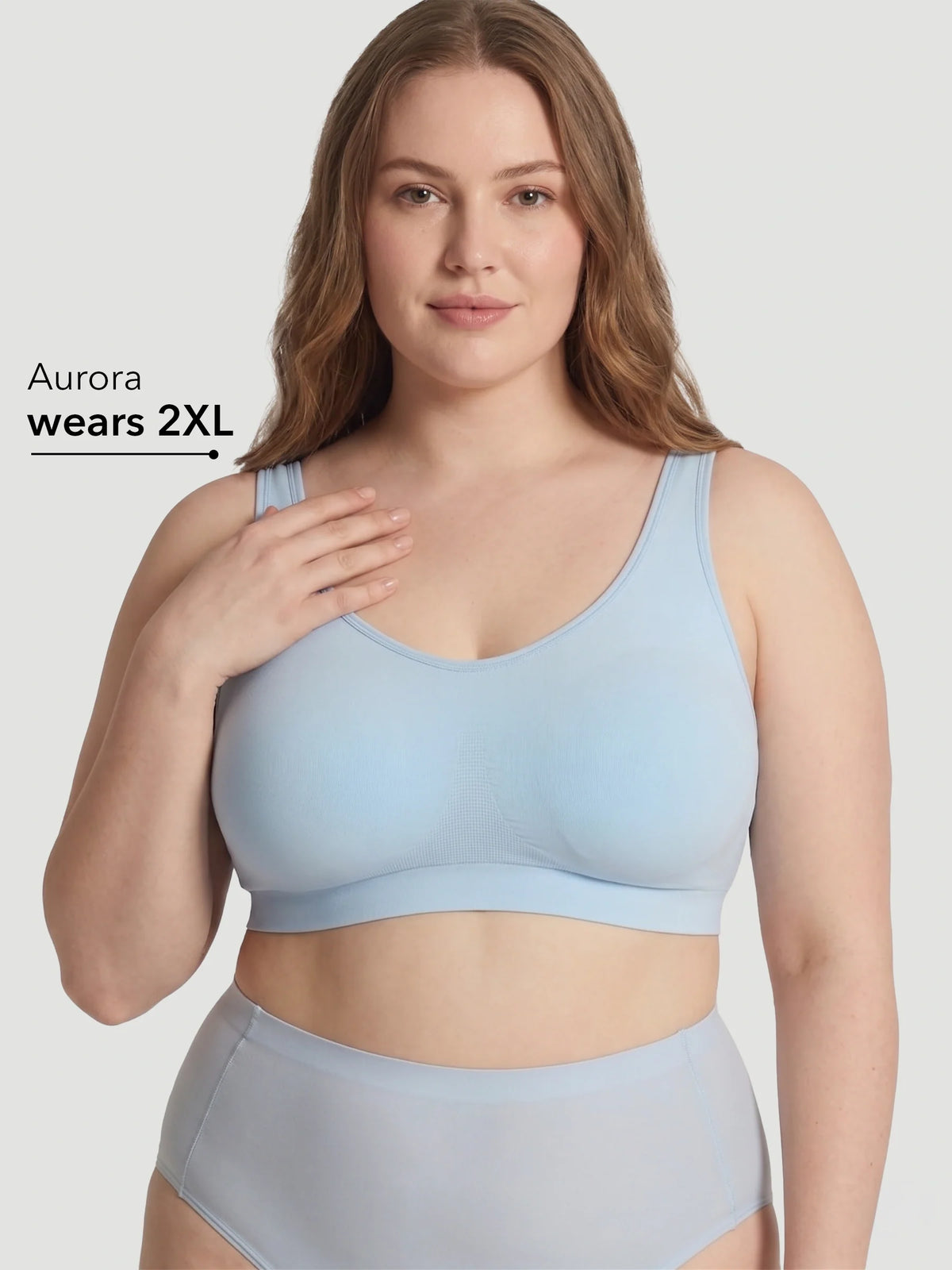 Adjustable Wire Free Shaper Bra (Cups A-FF) with Bra Extender