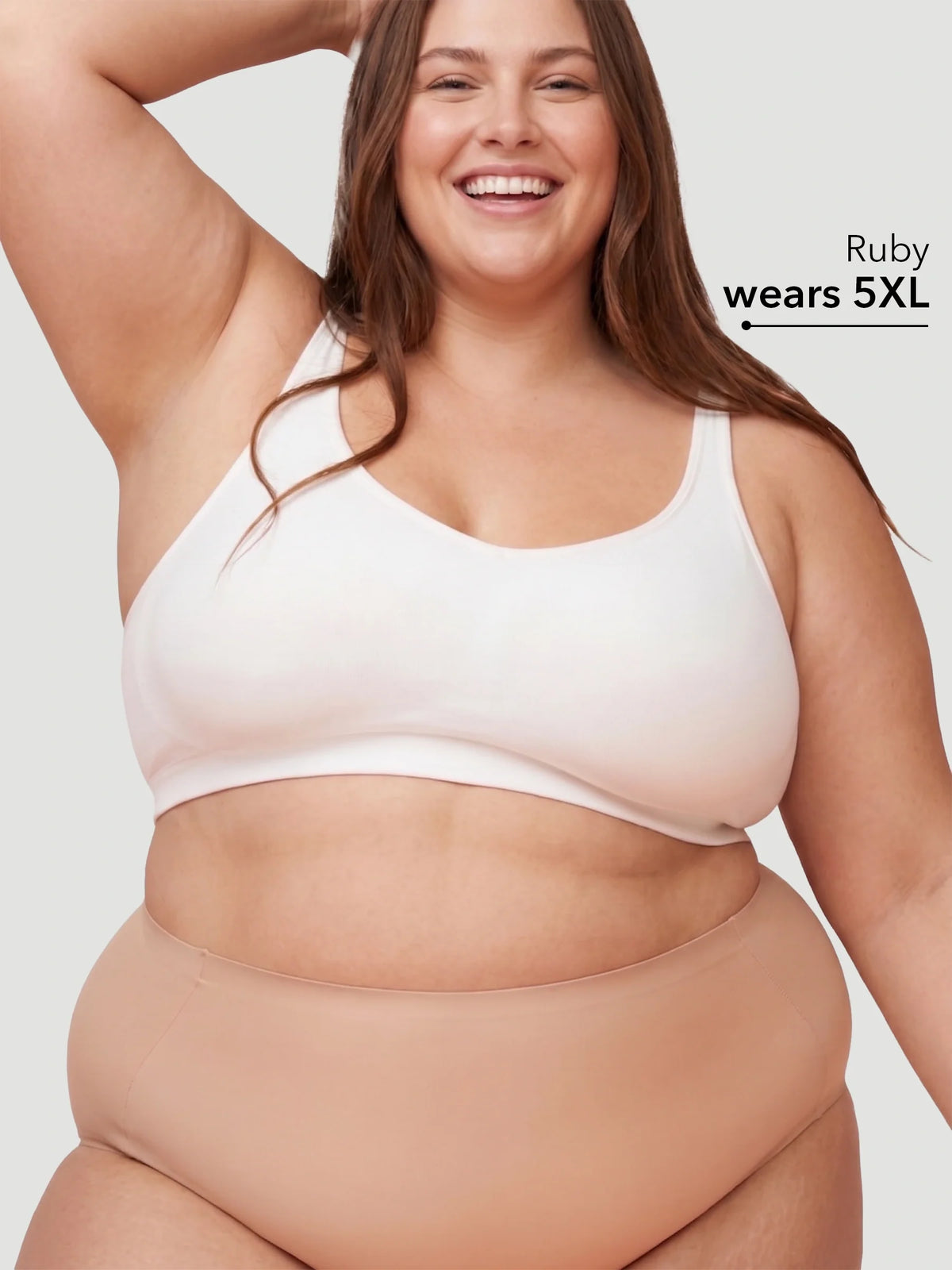 Adjustable Wire Free Shaper Bra (Cups A-FF) with Bra Extender