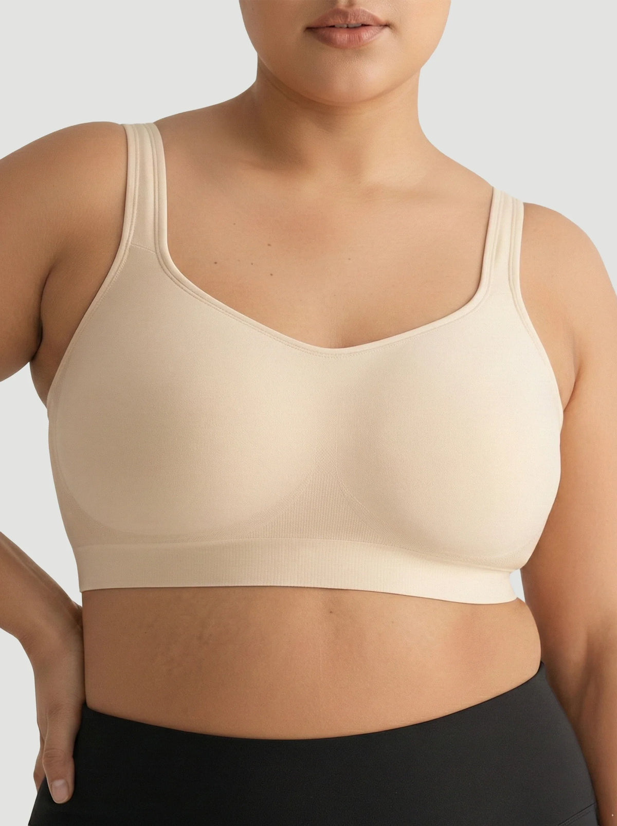 Adjustable Wire Free Shaper Bra (Cups A-FF) with Bra Extender
