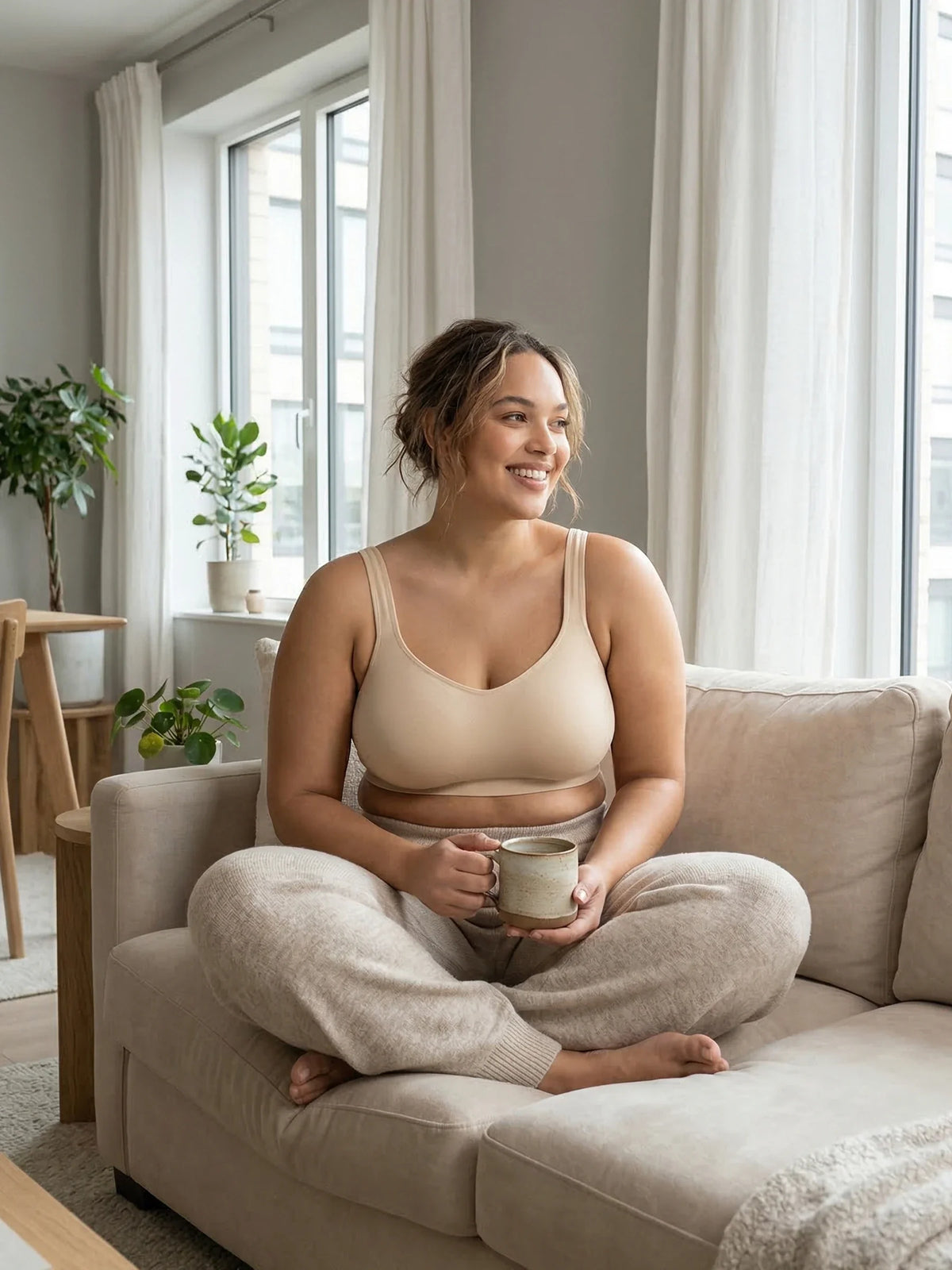 Adjustable Wire Free Shaper Bra (Cups A-FF) with Bra Extender
