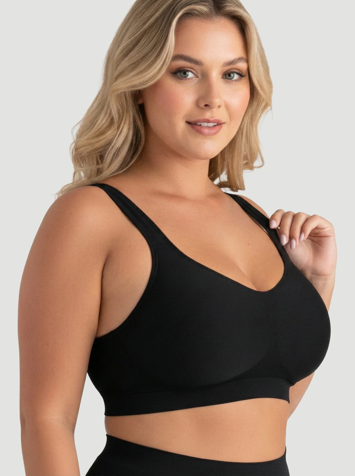 Adjustable Wire Free Shaper Bra (Cups A-FF) with Bra Extender