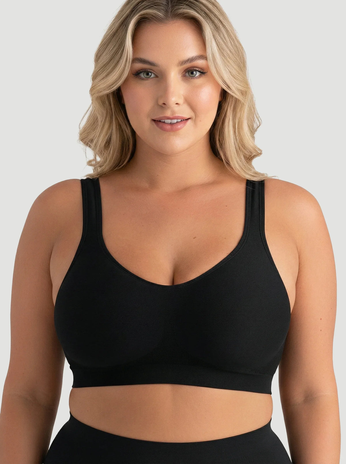 Adjustable Wire Free Shaper Bra (Cups A-FF) with Bra Extender