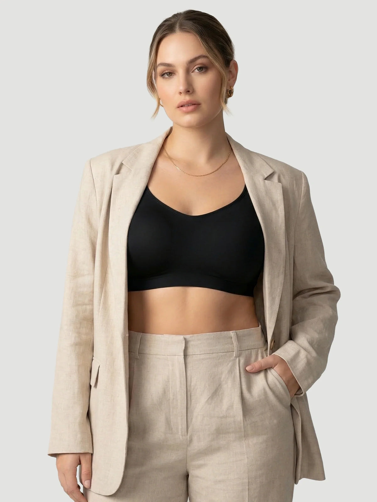 Adjustable Wire Free Shaper Bra (Cups A-FF) with Bra Extender