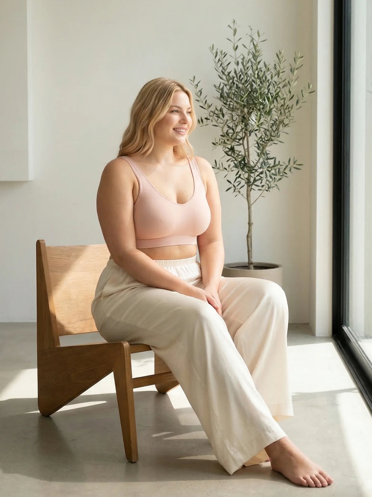 Adjustable Wire Free Shaper Bra (Cups A-FF) with Bra Extender