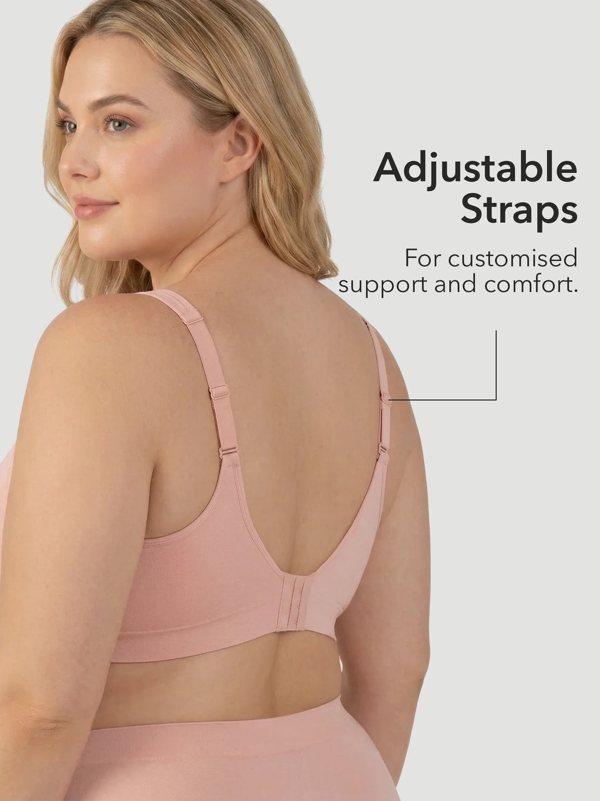 Adjustable Wire Free Shaper Bra (Cups A-FF) with Bra Extender