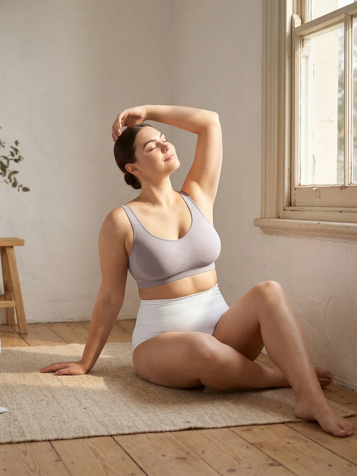Adjustable Wire Free Shaper Bra (Cups A-FF) with Bra Extender