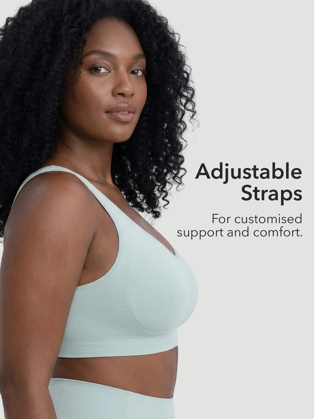 Adjustable Wire Free Shaper Bra (Cups A-FF) with Bra Extender
