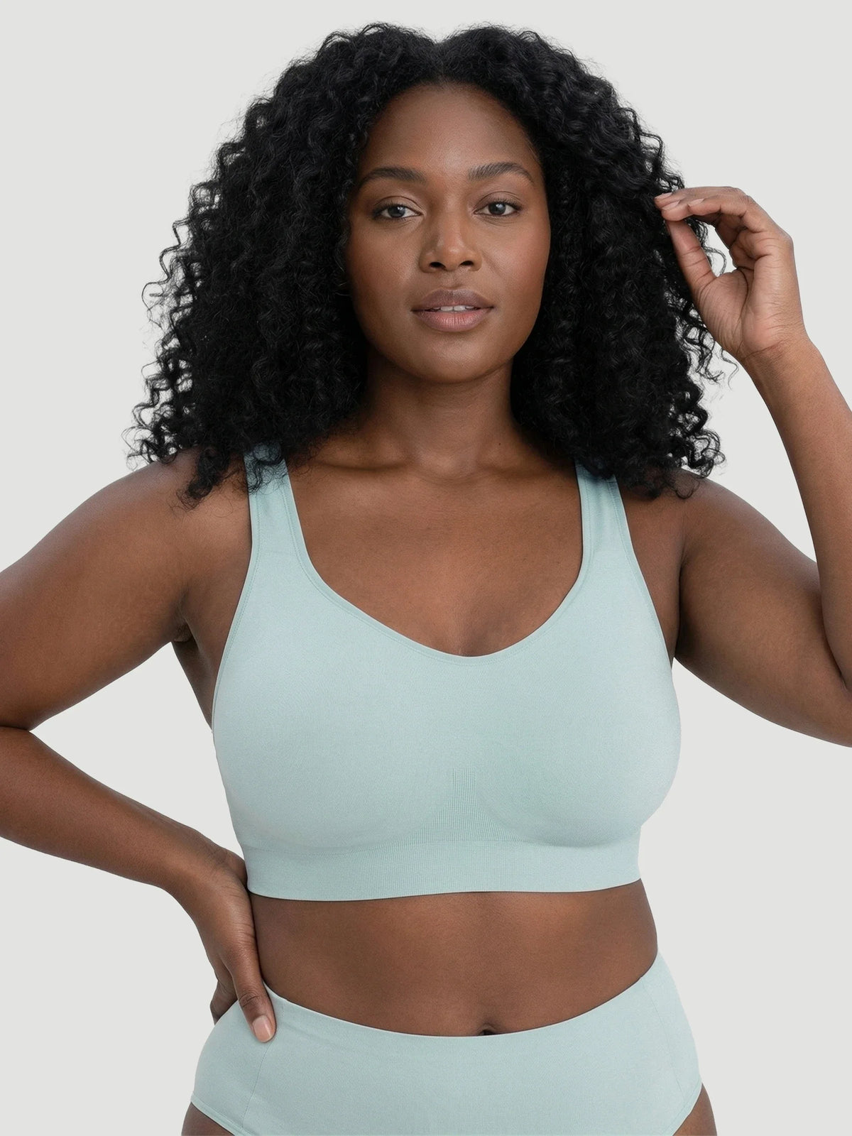 Adjustable Wire Free Shaper Bra (Cups A-FF) with Bra Extender
