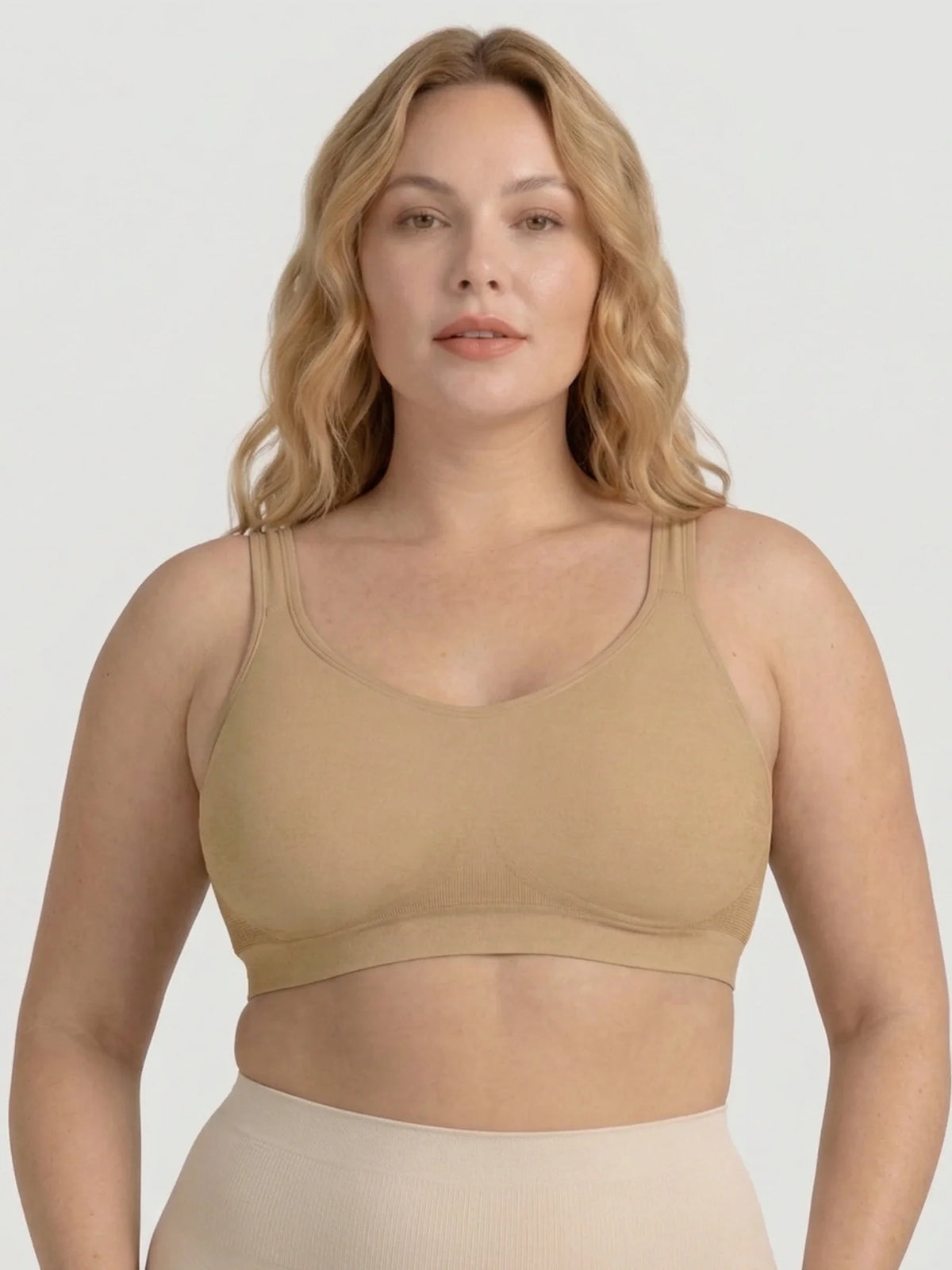 Adjustable Wire Free Shaper Bra (Cups A-FF) with Bra Extender