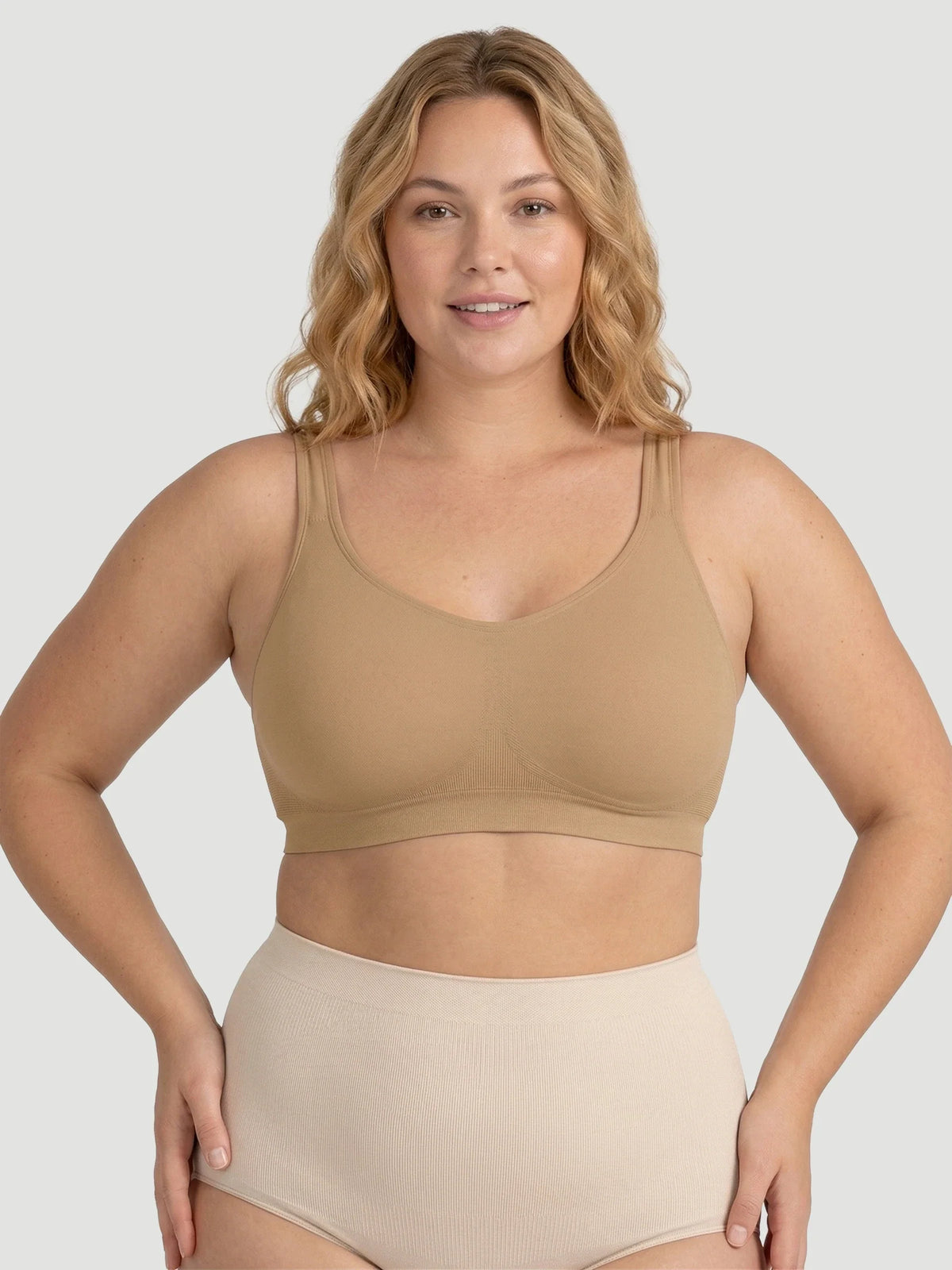 Adjustable Wire Free Shaper Bra (Cups A-FF) with Bra Extender