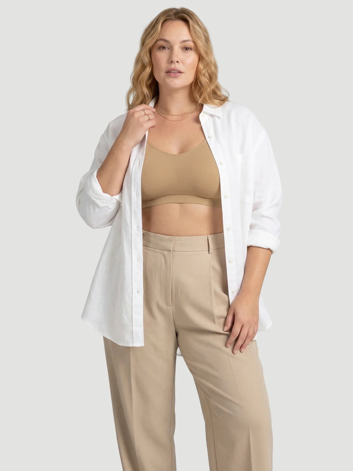Adjustable Wire Free Shaper Bra (Cups A-FF) with Bra Extender