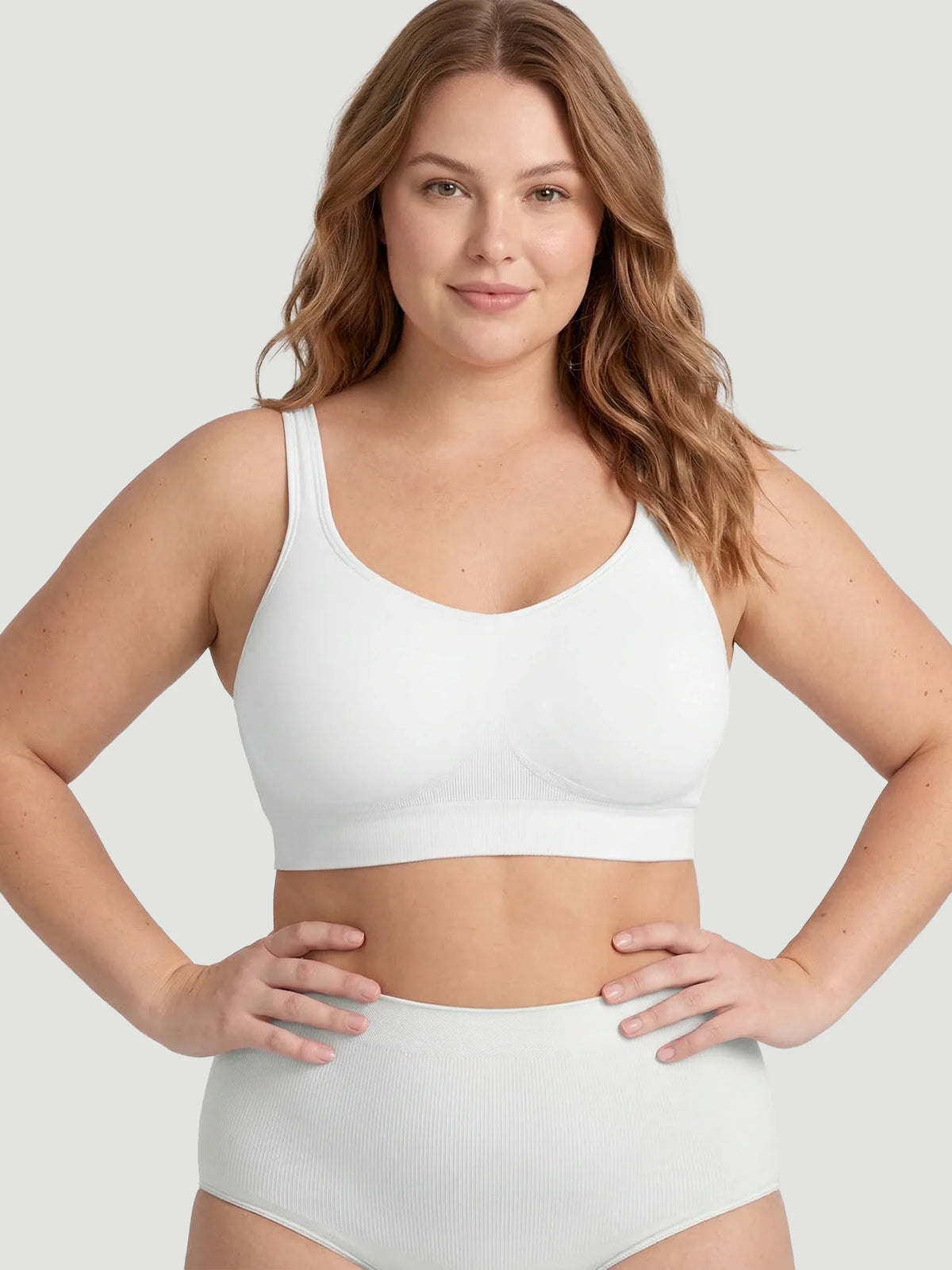 Adjustable Wire Free Shaper Bra (Cups A-FF) with Bra Extender