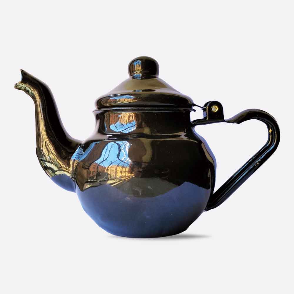 Traditional Enameled Teapot – Handcrafted Stovetop Safe 500ml & 800ml image 5