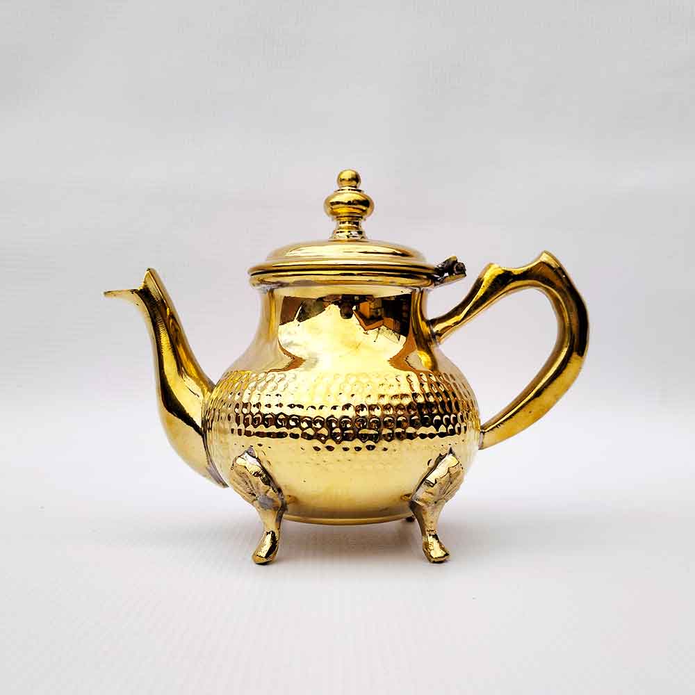 Hand-Hammered Silver Teapot 6-12 Cup – Textured Footed Design image 7