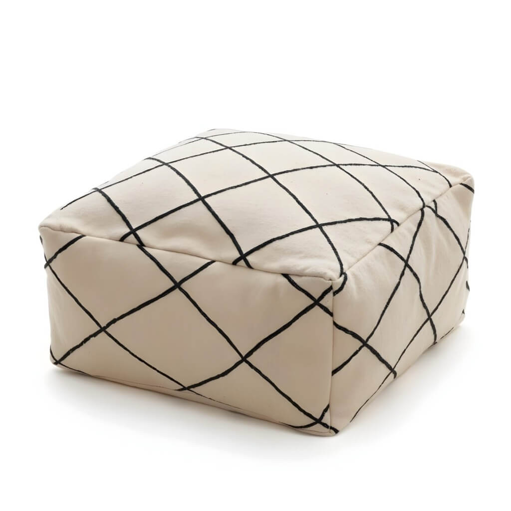 Best Moroccan kilim pouf image