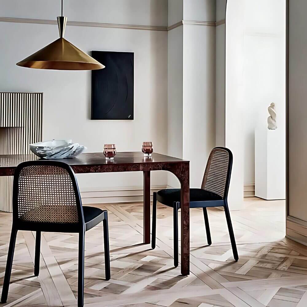 Brushed Brass Cone Pendant Light – Hand-Spun Moroccan Ceiling Lamp image