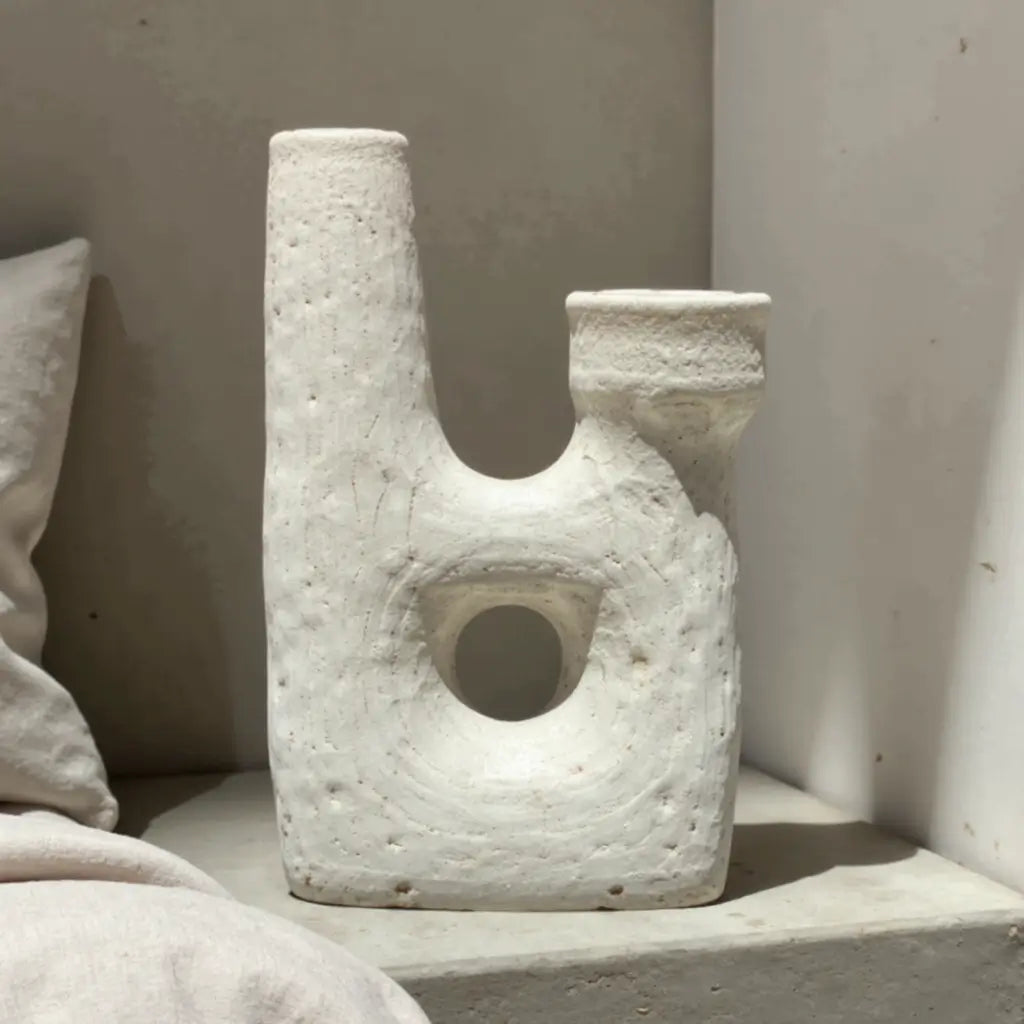 Tamegroute Ceramic Candle Holders 30cm – Sculptural Statement Piece image 6