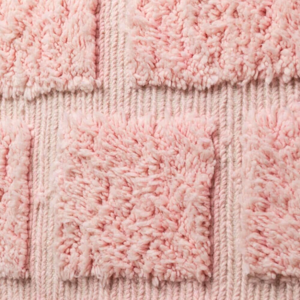 Modern Grid Moroccan Wool Shag Rug – Handwoven Contemporary Collection image 5