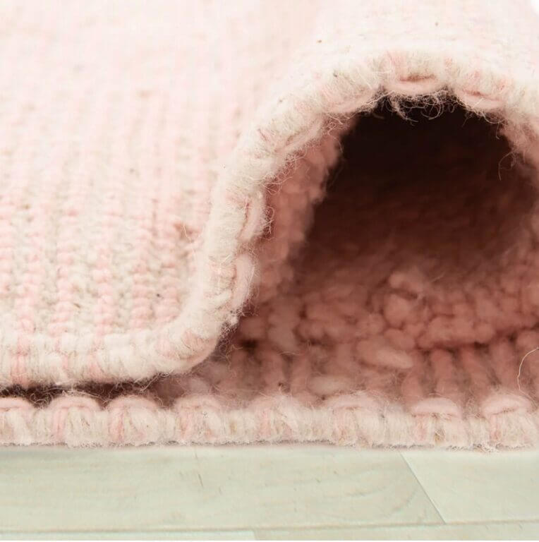 Modern Grid Moroccan Wool Shag Rug – Handwoven Contemporary Collection image 6