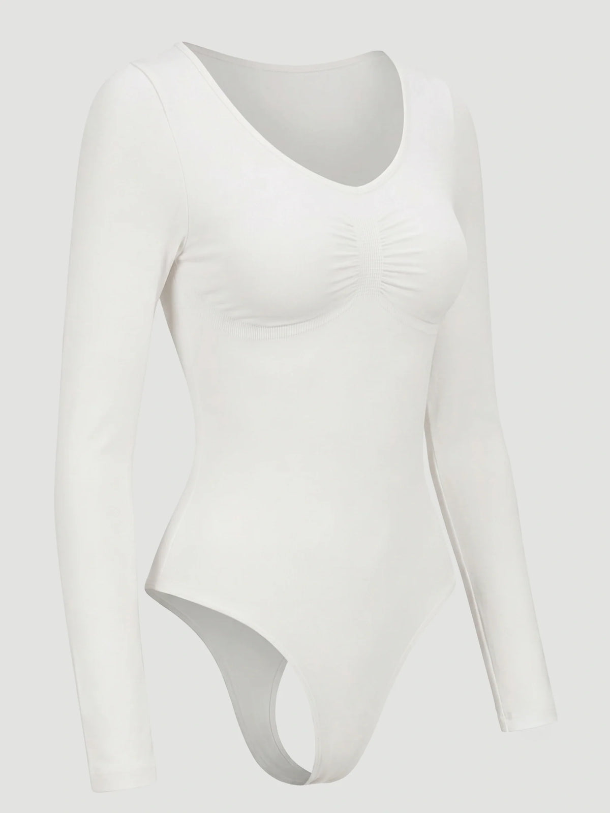 Long Sleeve Sculpt Thong Shapewear Bodysuit