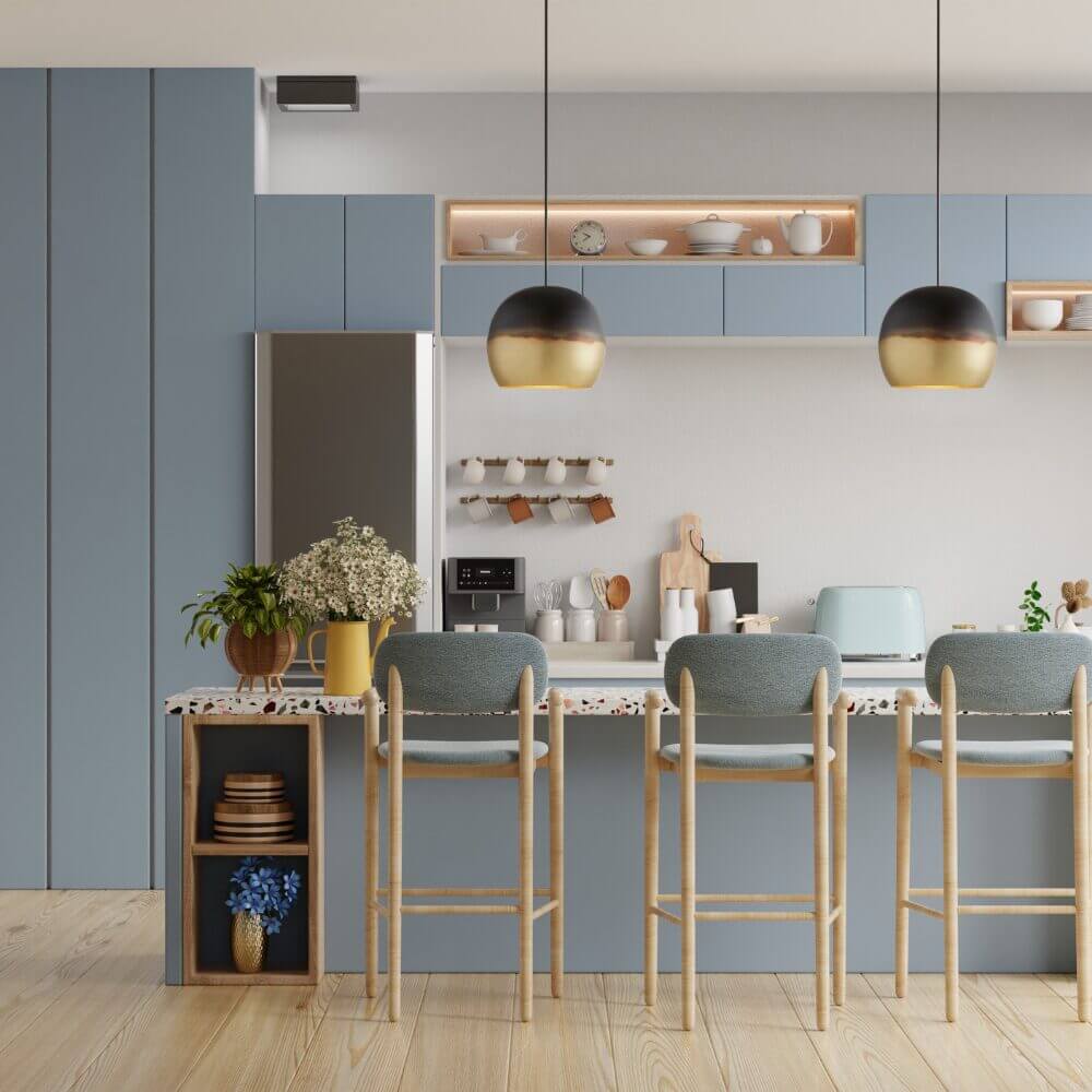 Brass Globe Pendant Light – Modern Moroccan Ceiling Lamp with Two-Tone Finish image 3