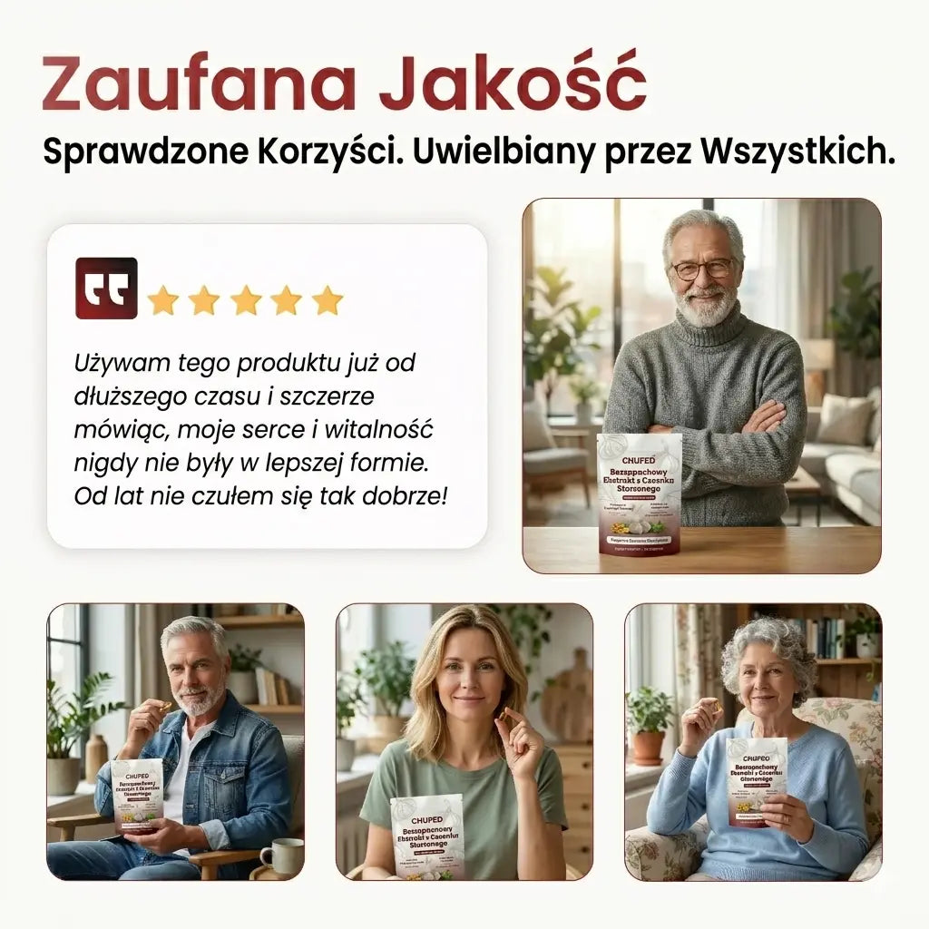 Ekstrakt ze starzonego czosnku – 7500 mg bezzapachowe kapsułki żelowe