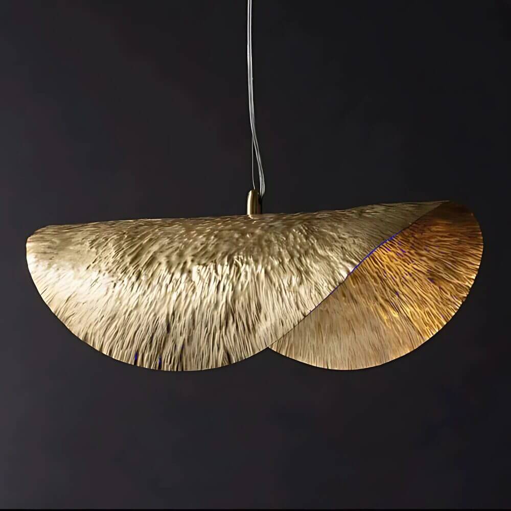 Handwoven Lotus Leaf Pendant Lamp – Natural Fiber Moroccan Lighting image 4