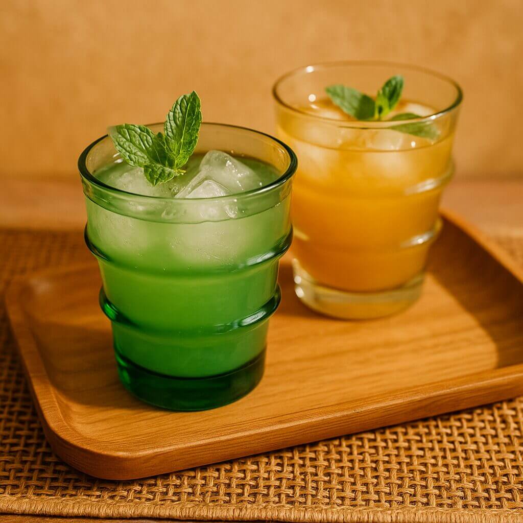 Hand-Blown Jewel Glass Tumbler Set – 6 Recycled 4oz Cups image 6