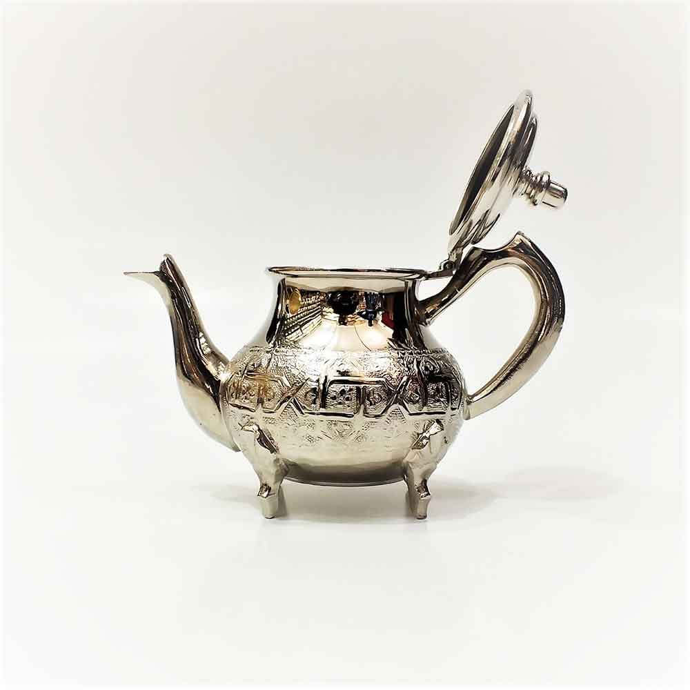 Hand-Engraved Stainless Steel Teapot – Traditional Geometric Design image 5