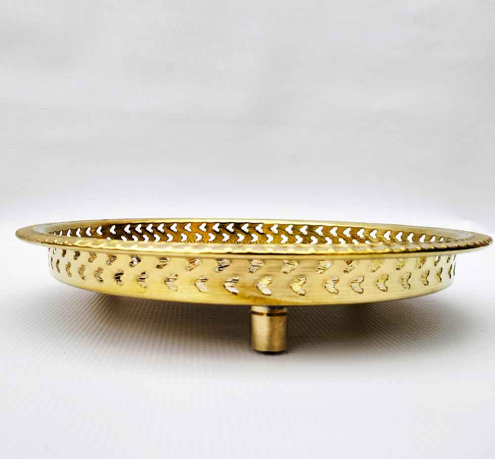 Hand Engraved Round Platter Trays with Star of David image 10