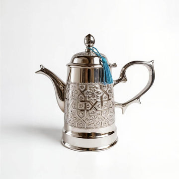 Silver Coffee Server Pot – Hand-Engraved Traditional Metalwork image