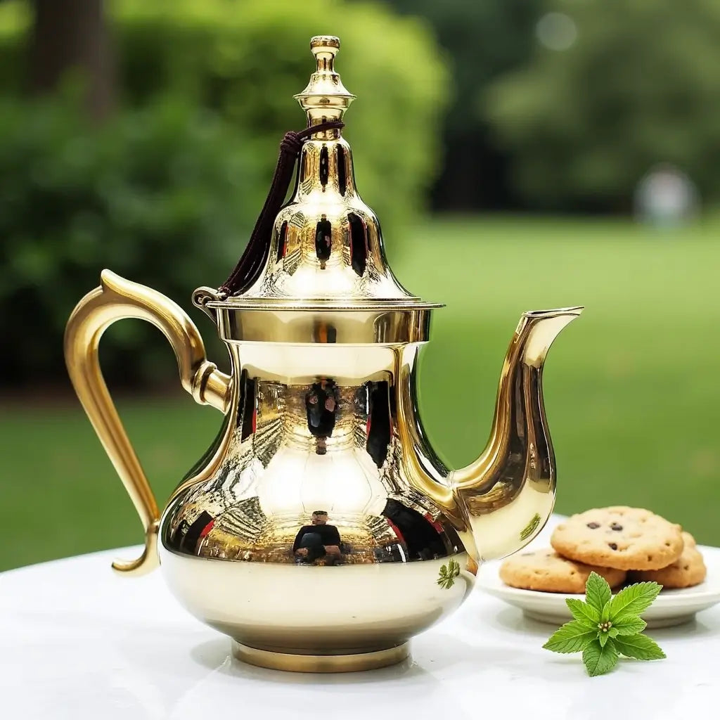 Classic Brass Teapot – Handcrafted Simple Design image 3