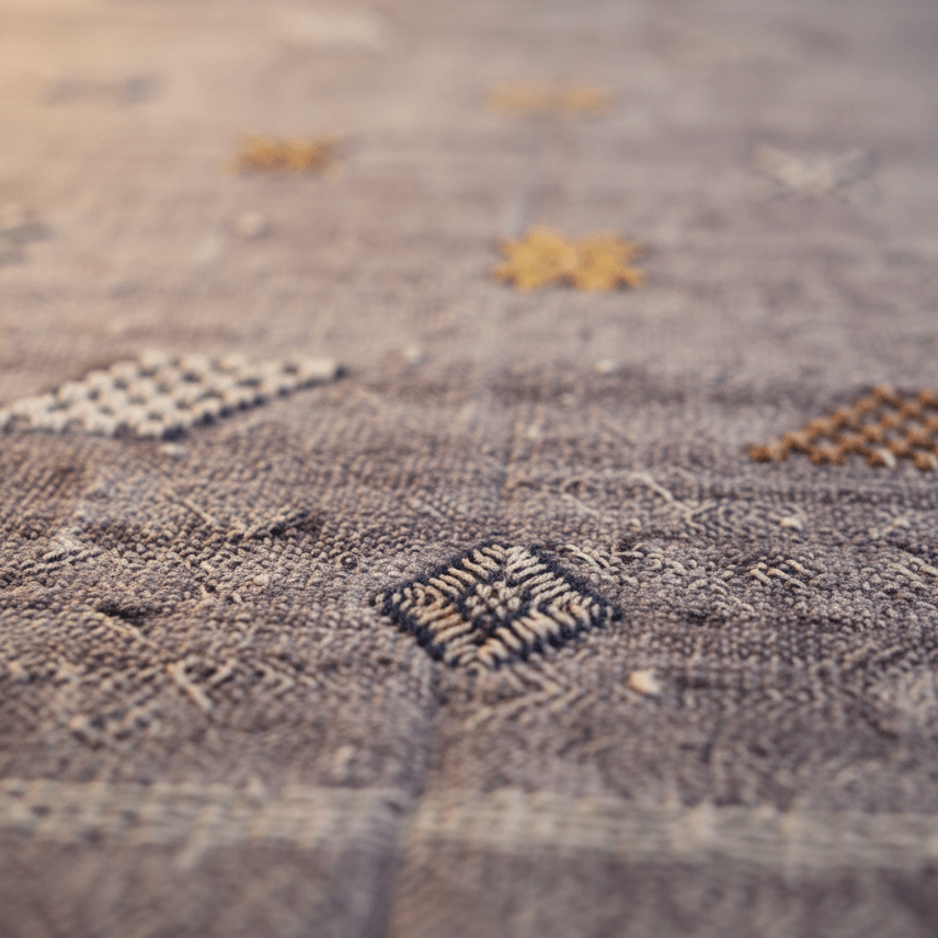 Handmade Purple Moroccan Cactus Silk Rug – Premium Sabra 100x150cm image 6