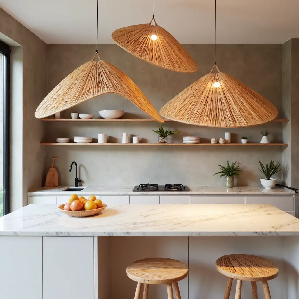 Wood Veneer Butterfly Pendant Light – Handwoven Natural Ceiling Lamp 22″ image 5