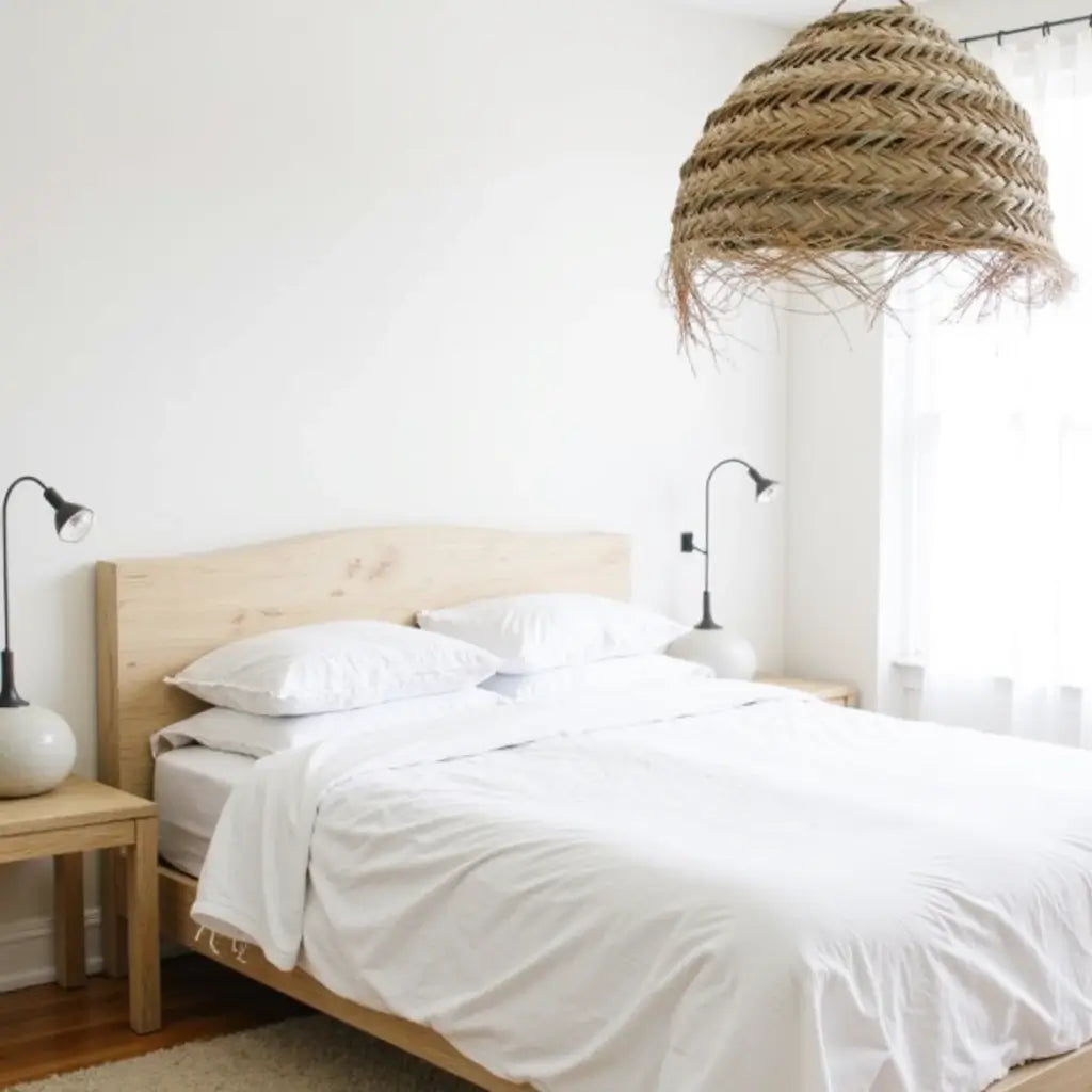 Grand Handwoven Straw Chandelier – Natural Artisan Pendant Light 50cm image 10