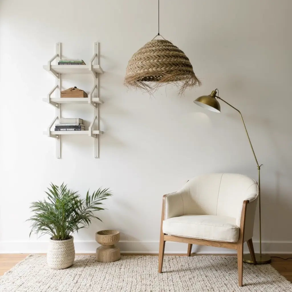 Grand Handwoven Straw Chandelier – Natural Artisan Pendant Light 50cm image 12