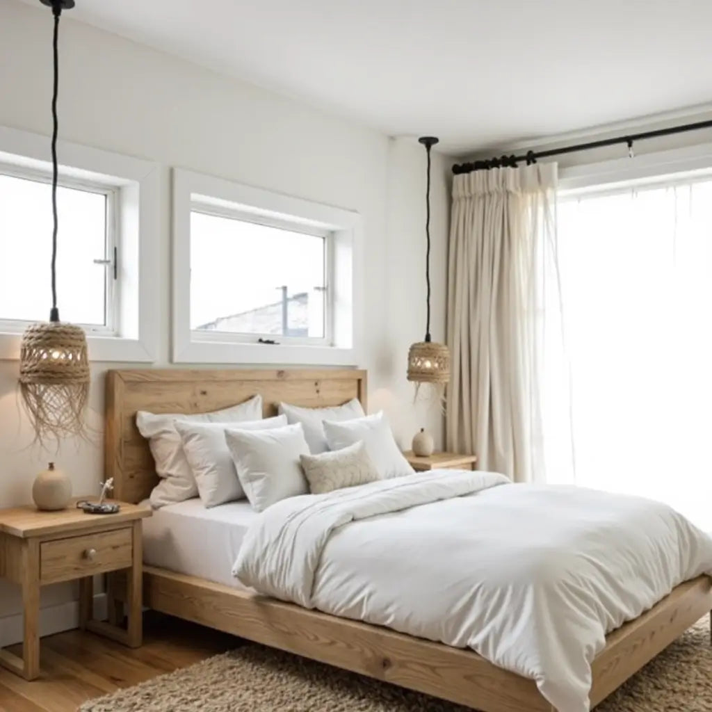 Handwoven Straw Pendant Light – Bohemian Hanging Lamp with Fringe image 3