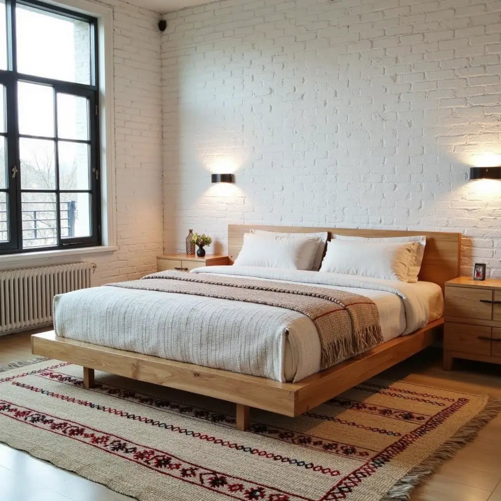 Handwoven Straw Runner Rug with Berber Embroidery – 40×75 Inches image 5