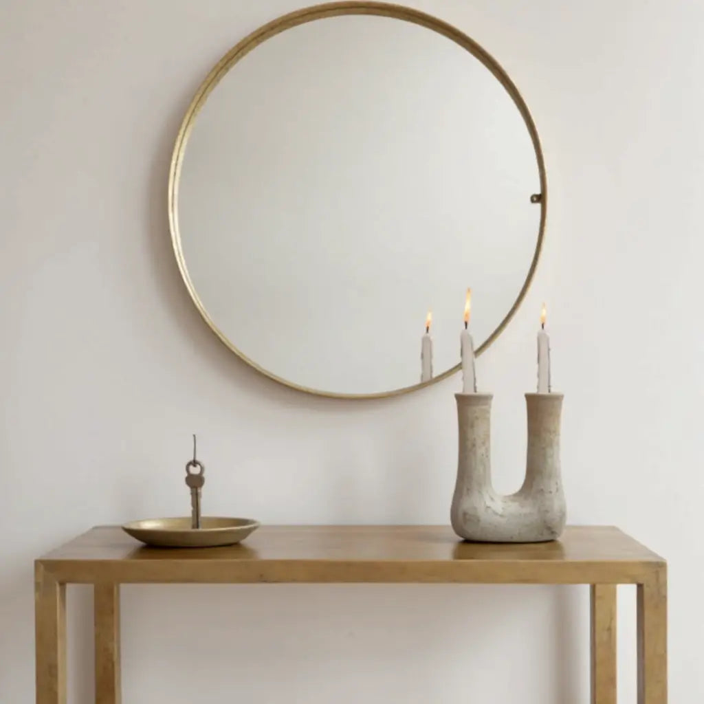 Tamegroute U-Shaped Double Candleholder – Handmade Ceramic Art Piece image 4