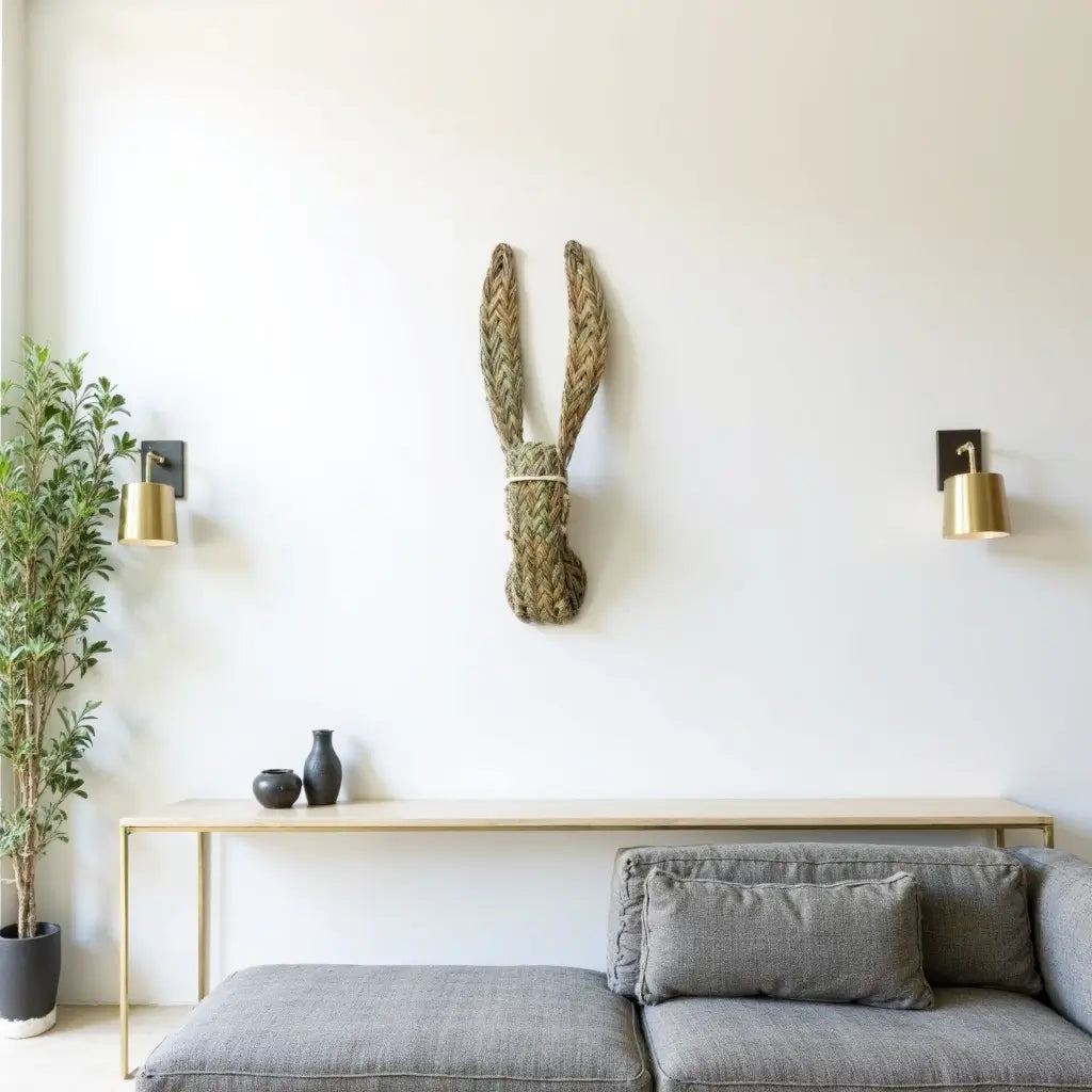 Handwoven Donkey Animal Head image 5