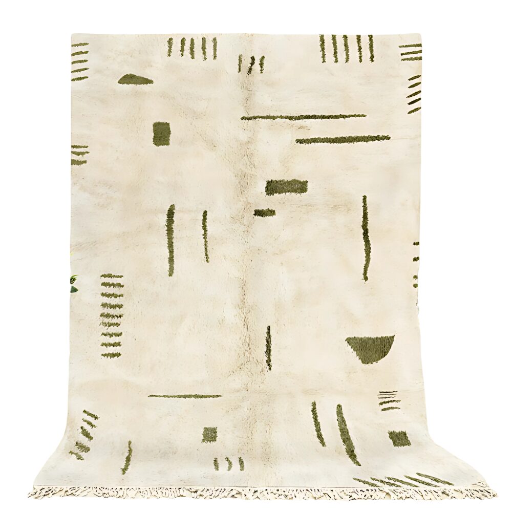 ATLAS Modern Moroccan Berber Rug – Handwoven Geometric Wool Carpet image