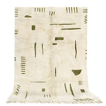 ATLAS Modern Moroccan Berber Rug – Handwoven Geometric Wool Carpet image