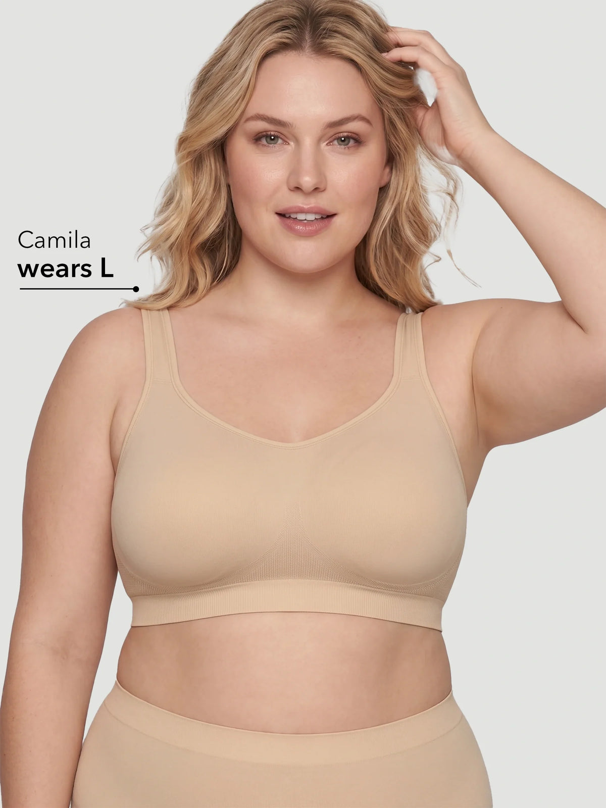 Adjustable Wire Free Shaper Bra (Cups A-FF) with Bra Extender