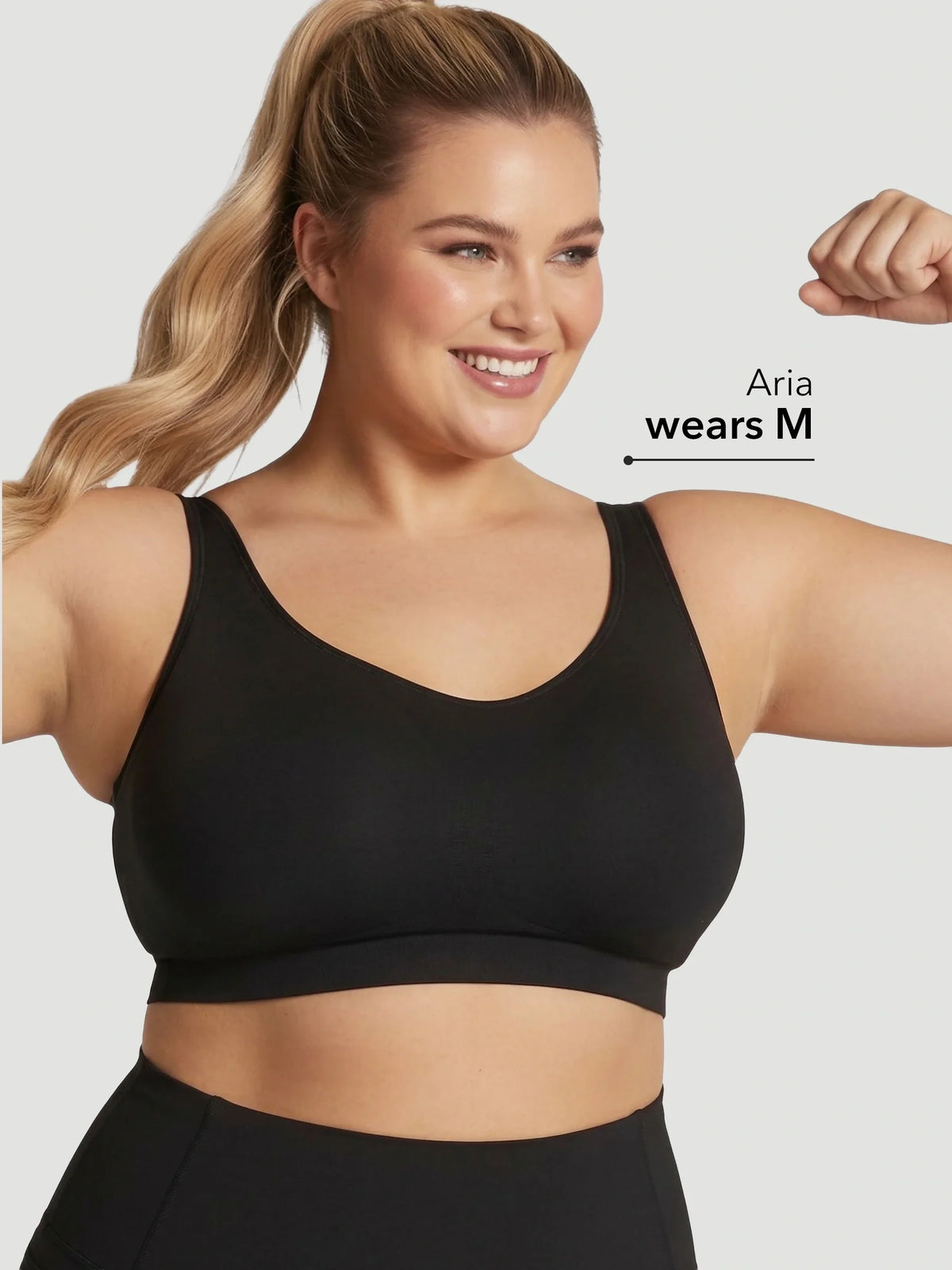 Adjustable Wire Free Shaper Bra (Cups A-FF) with Bra Extender
