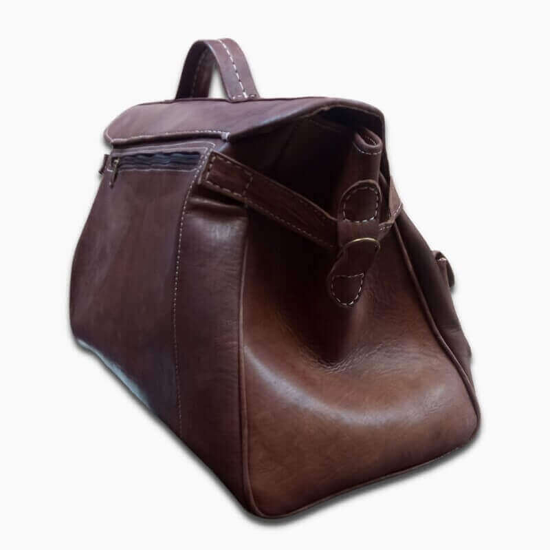 Atlas Leather Messenger Bag – Handcrafted Moroccan Briefcase image 6