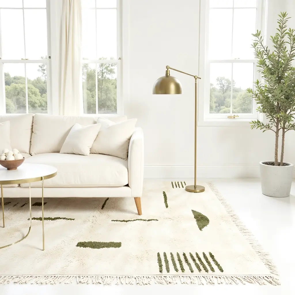 ATLAS Modern Moroccan Berber Rug – Handwoven Geometric Wool Carpet image 9