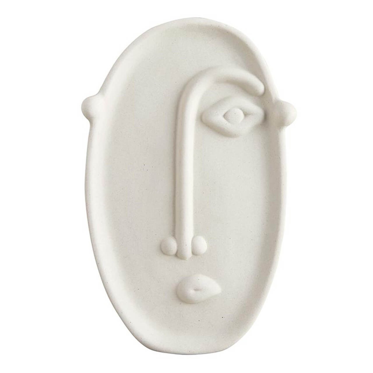 Modern White Ceramic Face Vase Set of 2 – Sculptural Art Pottery Decor image 3