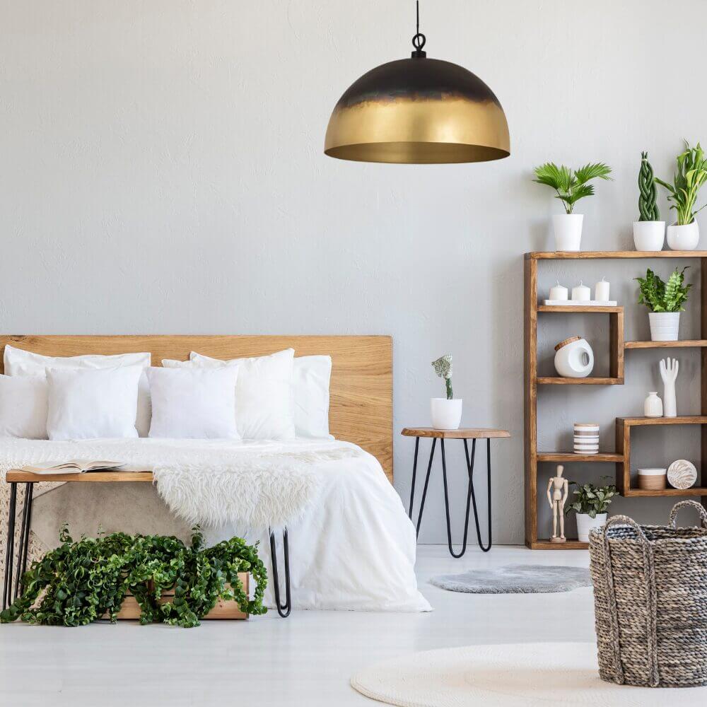 Brass Dome Pendant Light – Contemporary Handcrafted Moroccan Lighting image 4