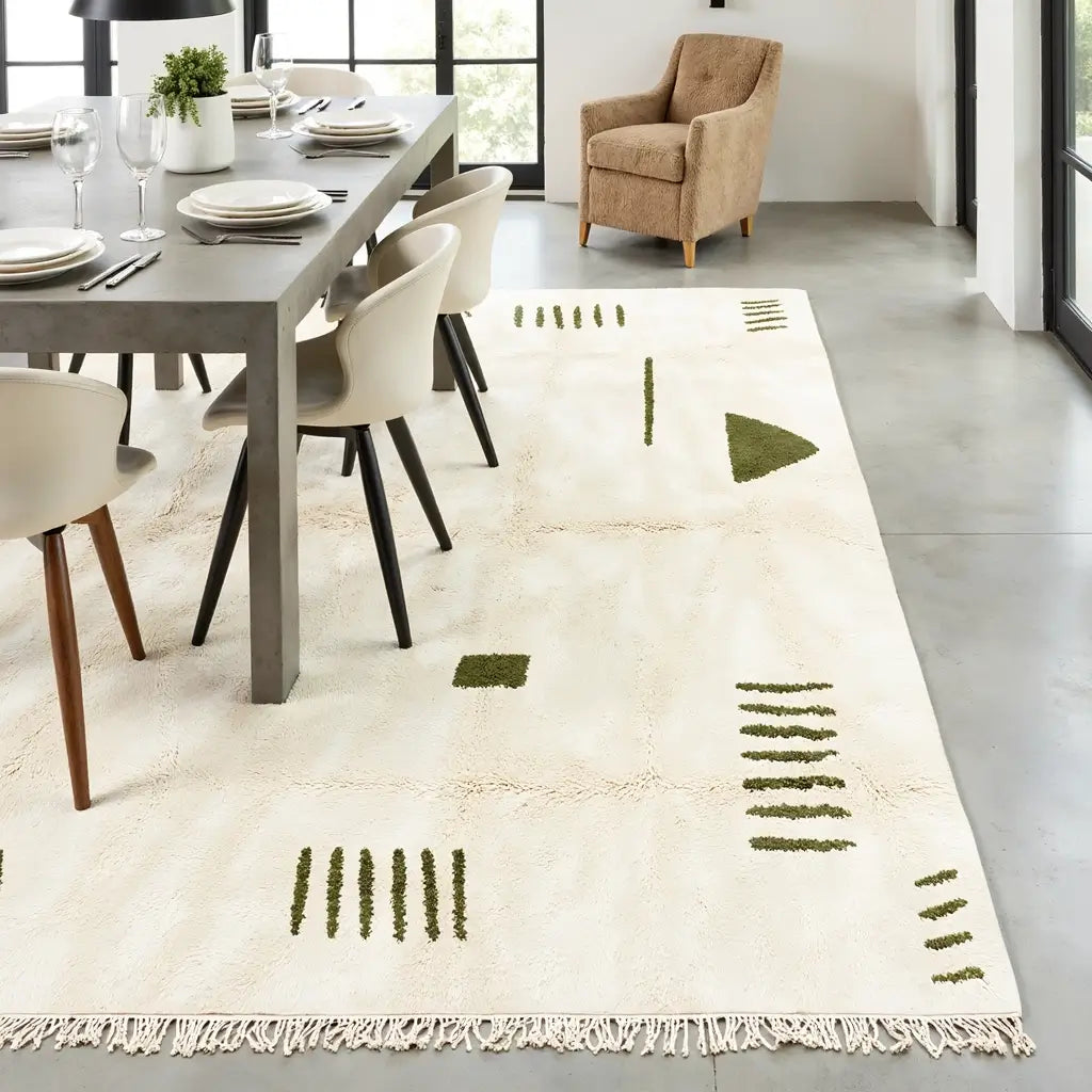 ATLAS Modern Moroccan Berber Rug – Handwoven Geometric Wool Carpet image 10